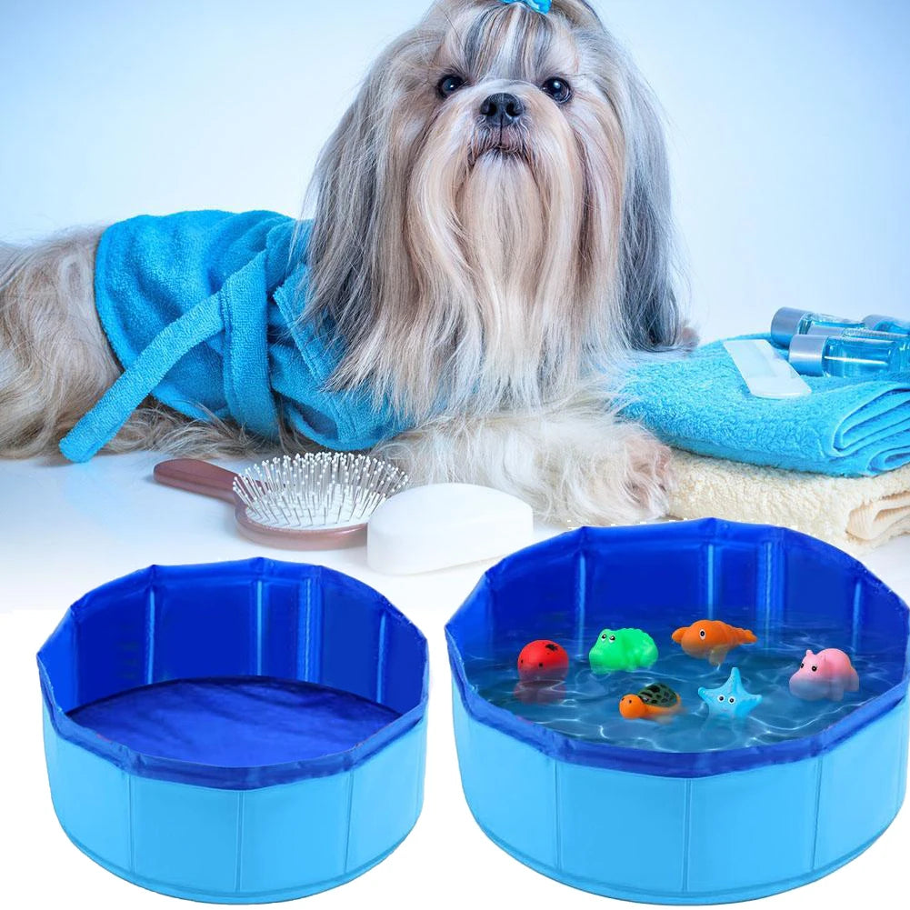 Foldable Pet Dog Bathing Tub Pool for Small Dogs Cat