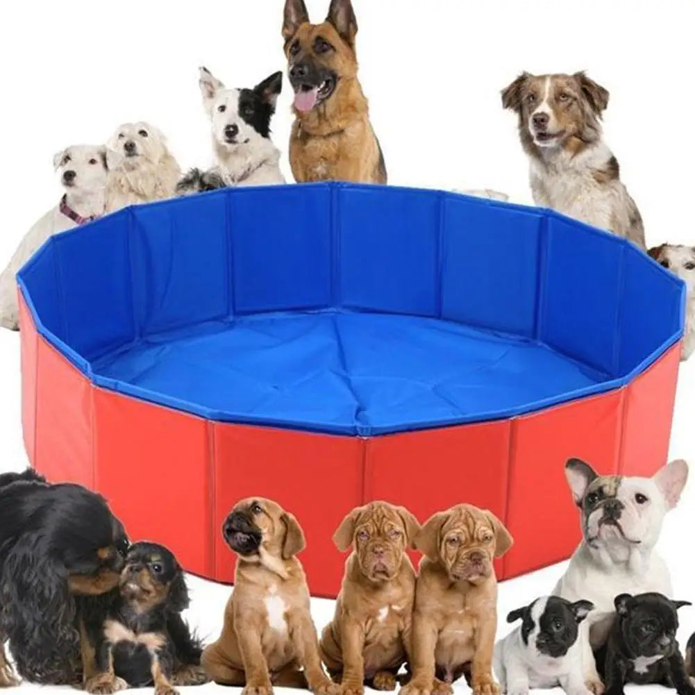 Foldable Pet Dog Bathing Tub Pool for Small Dogs Cat