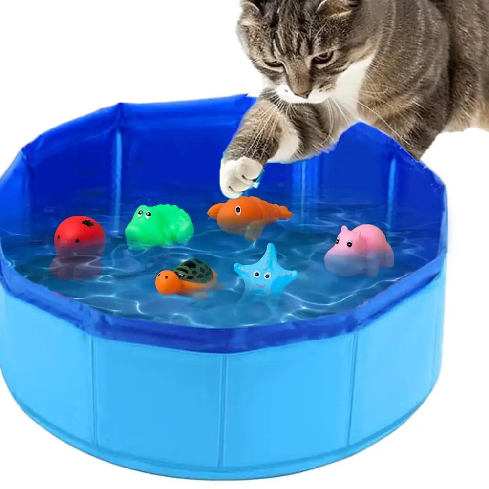 Foldable Pet Dog Bathing Tub Pool for Small Dogs Cat